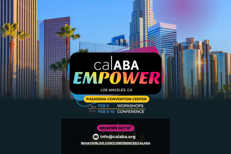 Conference 2024 CalABA California Association For Behavior Analysis